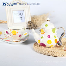 Bone china printing Flower Fine ceramic Afternoon tea set